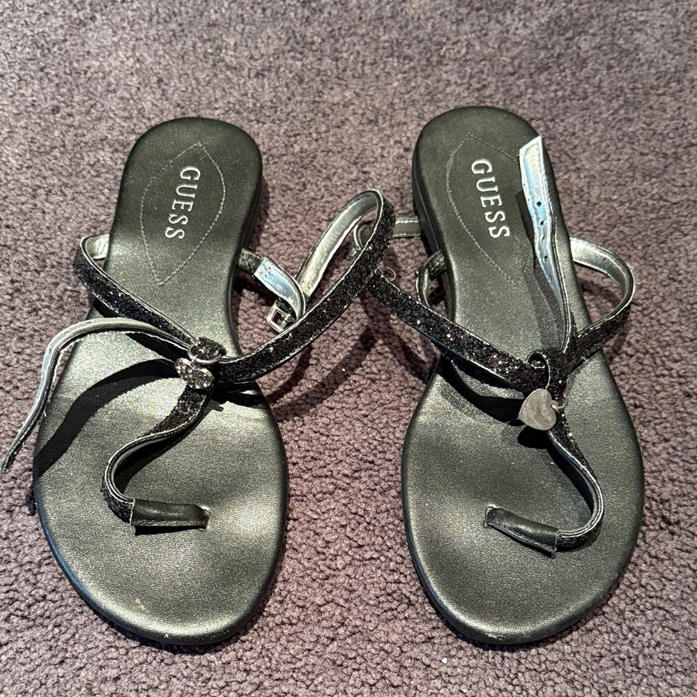 Guess Black Strappy Women's Sandals